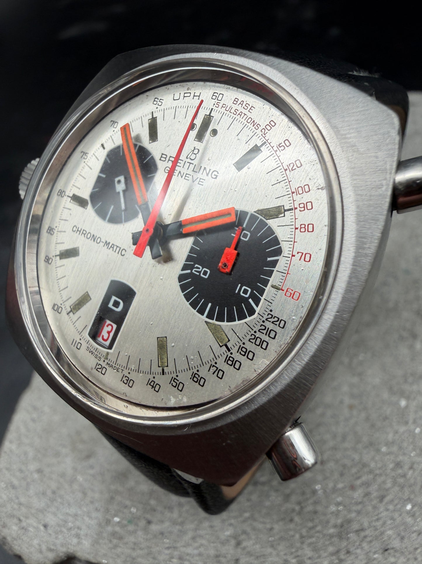 ORIGINAL BREITLING 2111 CHRONO-MATIC CHRONOGRAPH BUREN CAL. 15 AUTOMATIK LUXUS