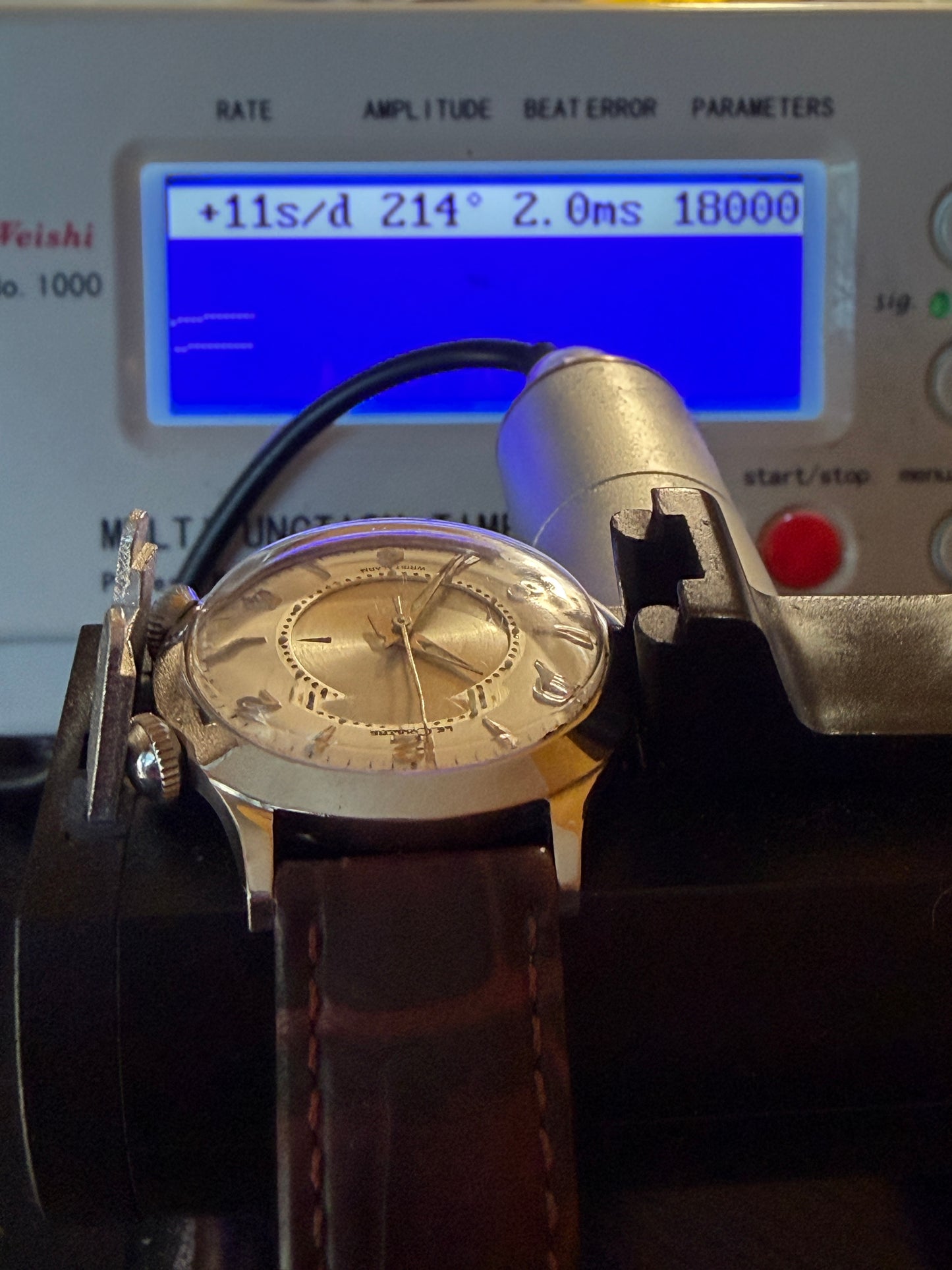 ORIGINAL JAEGER LE COULTRE MEMOVOX CAL.814 SCREWBACK 1960 WRIST ALARM DRESSWATCH