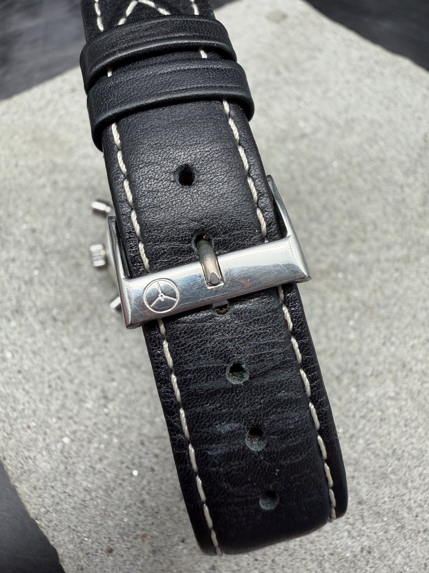 ORIGINAL DUBEY & SCHALDENBRAND PILOT FLIEGER CHRONOGRAPH AUTOMATIK EDELSTAHL