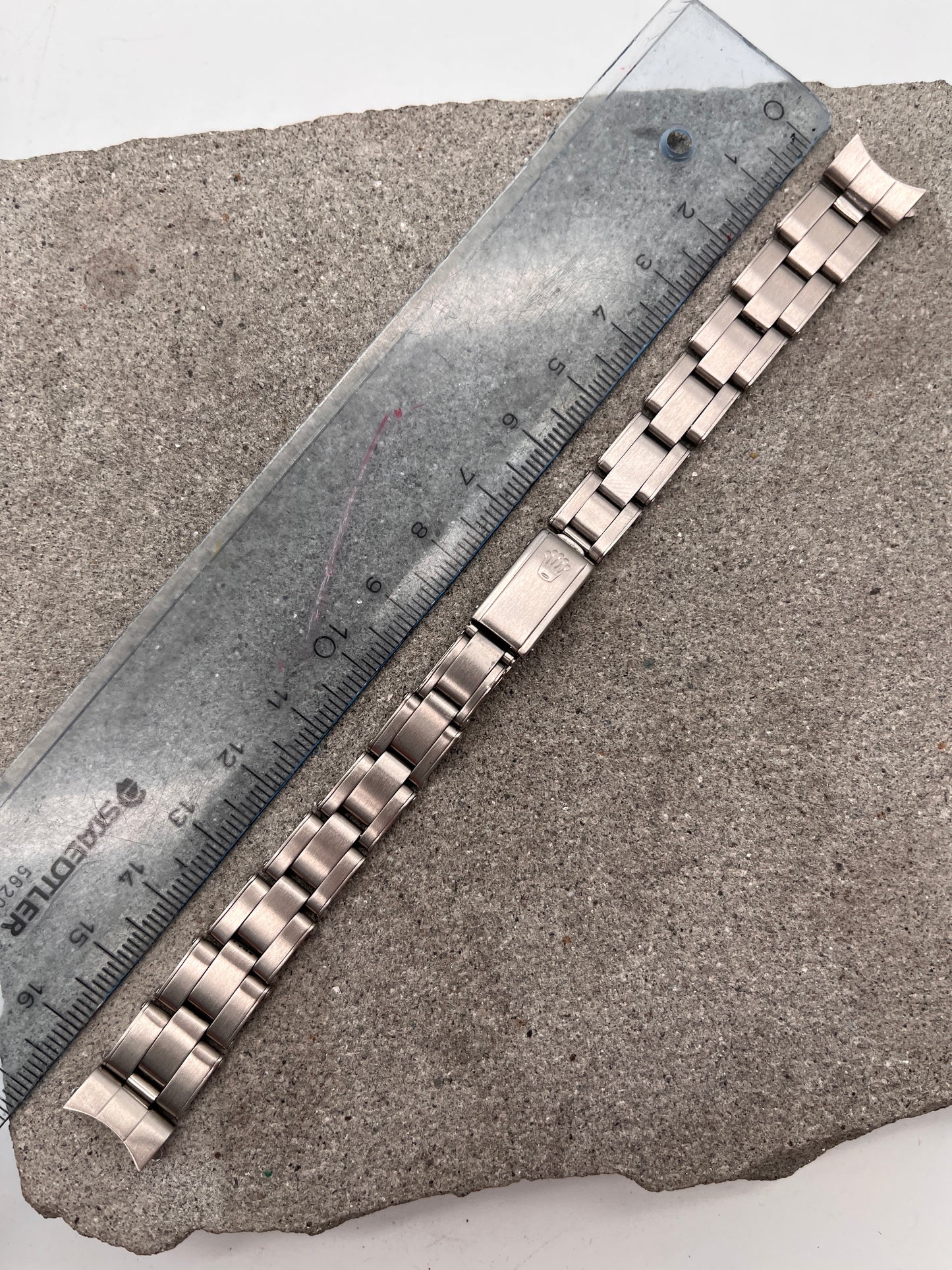 #1033 ORIGINAL ROLEX LADY OYSTER 13MM RIVETED VINTAGE ARMBAND DAMEN DATEJUST