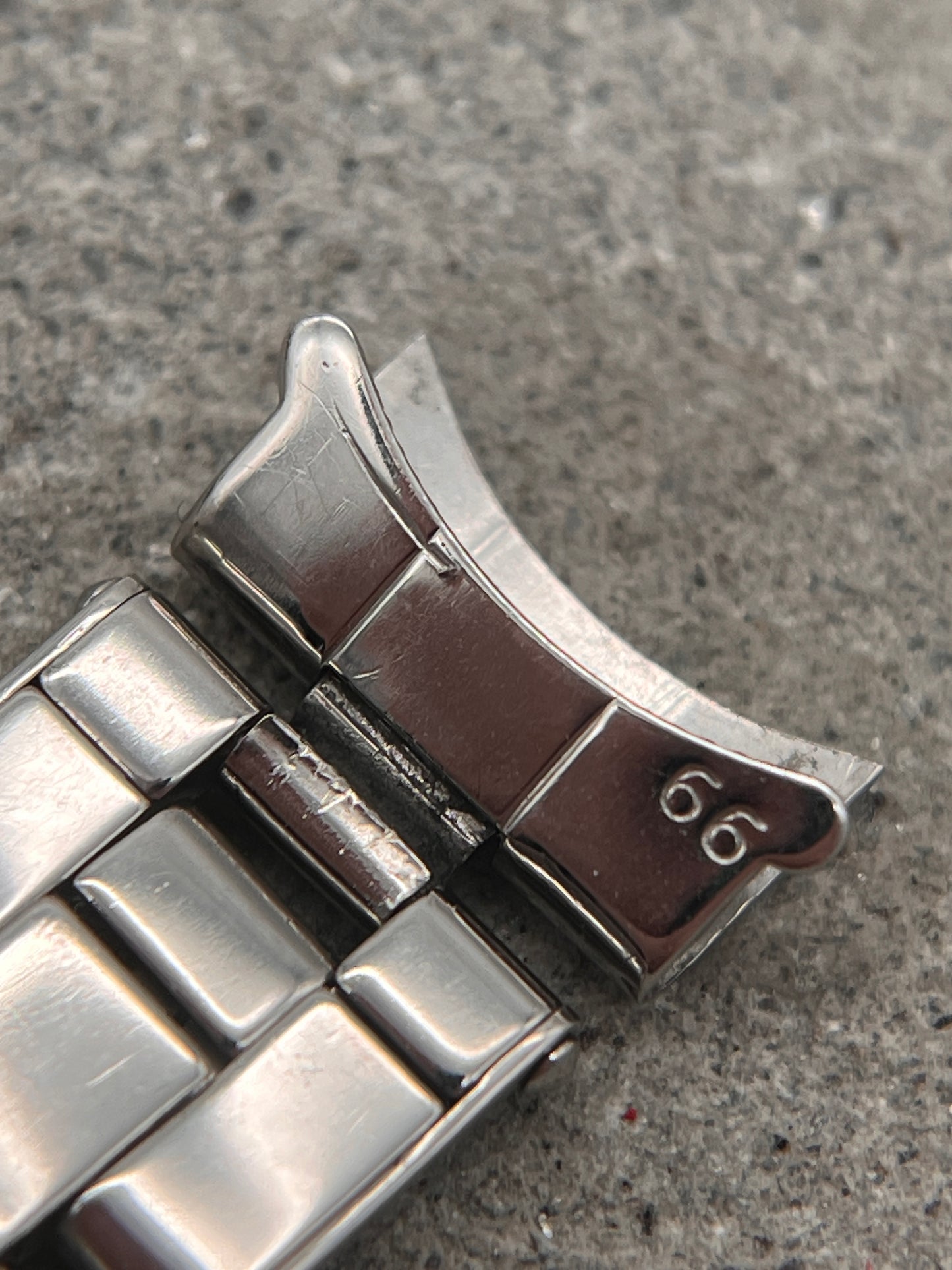 #1033 ORIGINAL ROLEX LADY OYSTER 13MM RIVETED VINTAGE ARMBAND DAMEN DATEJUST