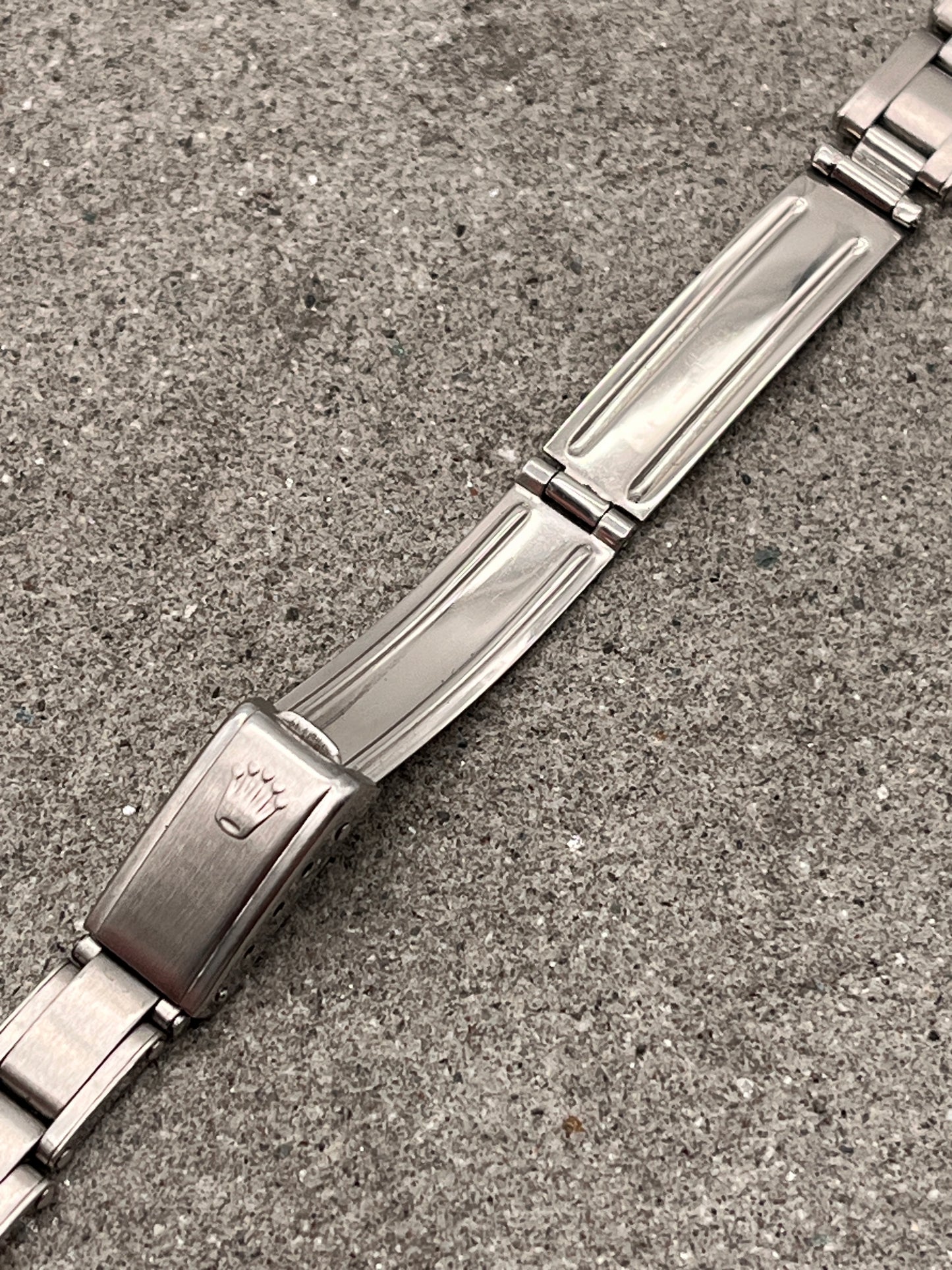 #1033 ORIGINAL ROLEX LADY OYSTER 13MM RIVETED VINTAGE ARMBAND DAMEN DATEJUST