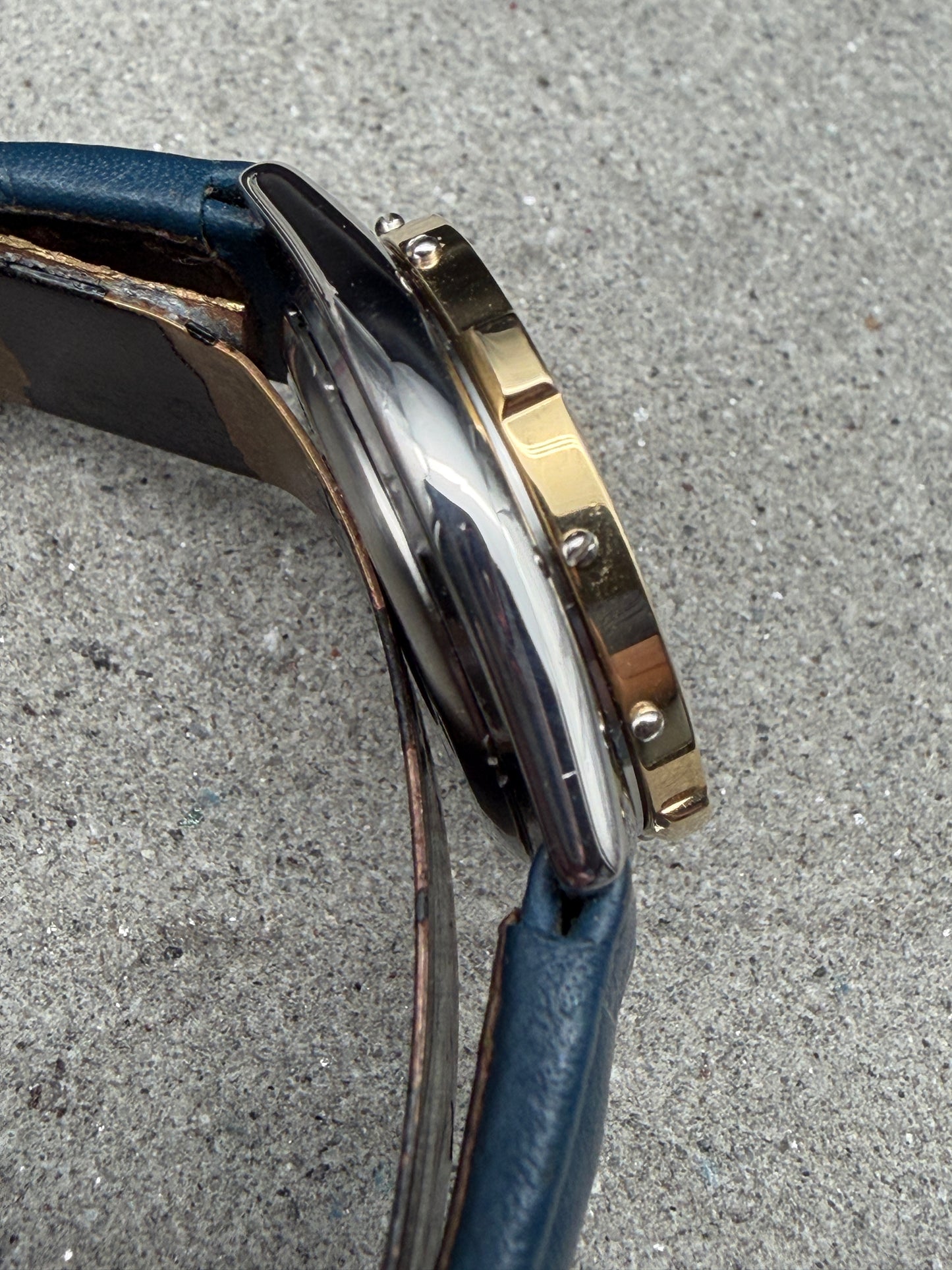 ORIGINAL BREITLING J-CLASS D52063 STAHL / GOLD DAMENUHR WHITE BLUE LUXUS LADY
