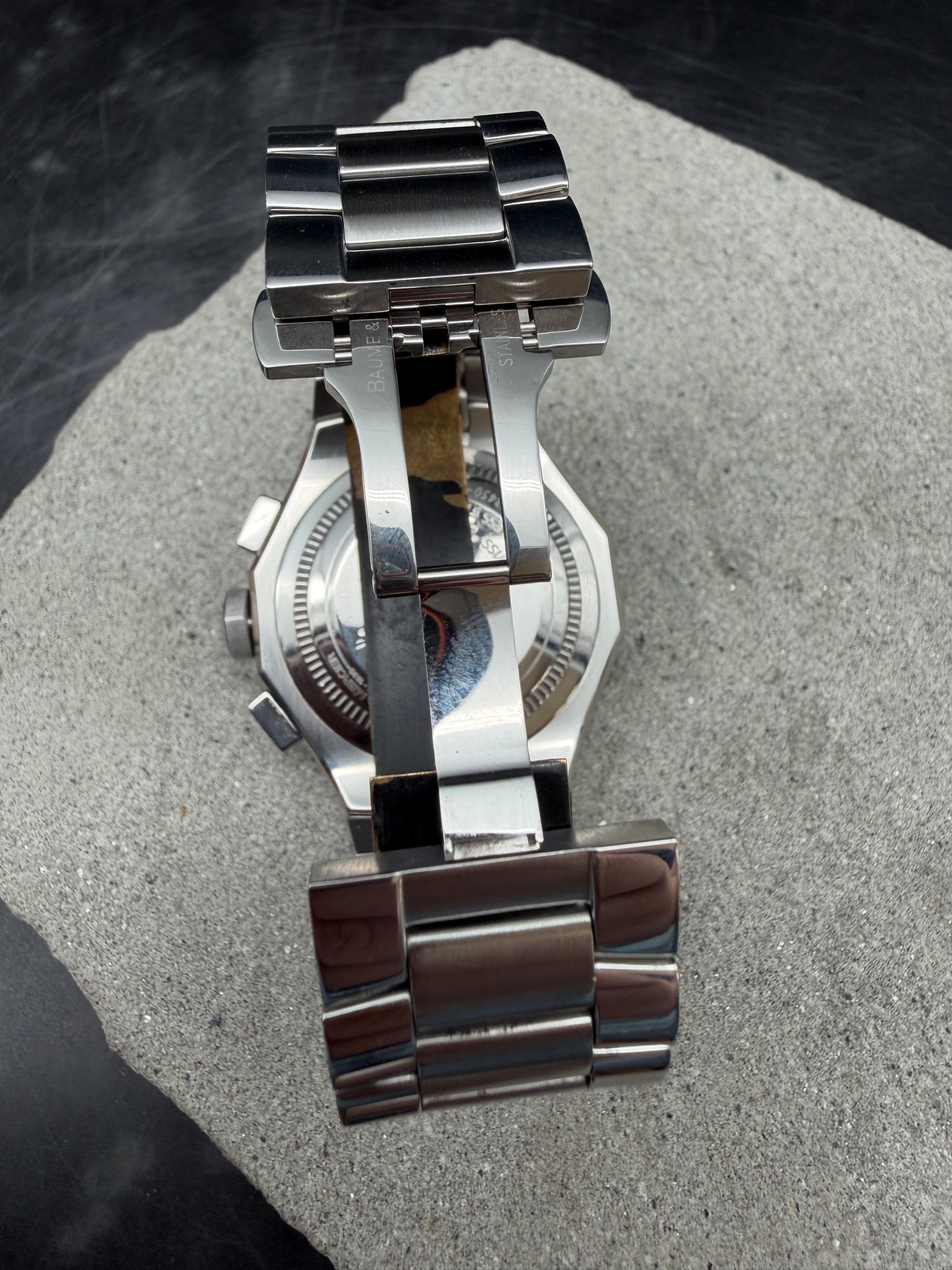 ORIGINAL BAUME & MERCIER RIVIERA AUTOMATIK CHRONOGRAPH EDELSTAHL TAUCHER 42mm