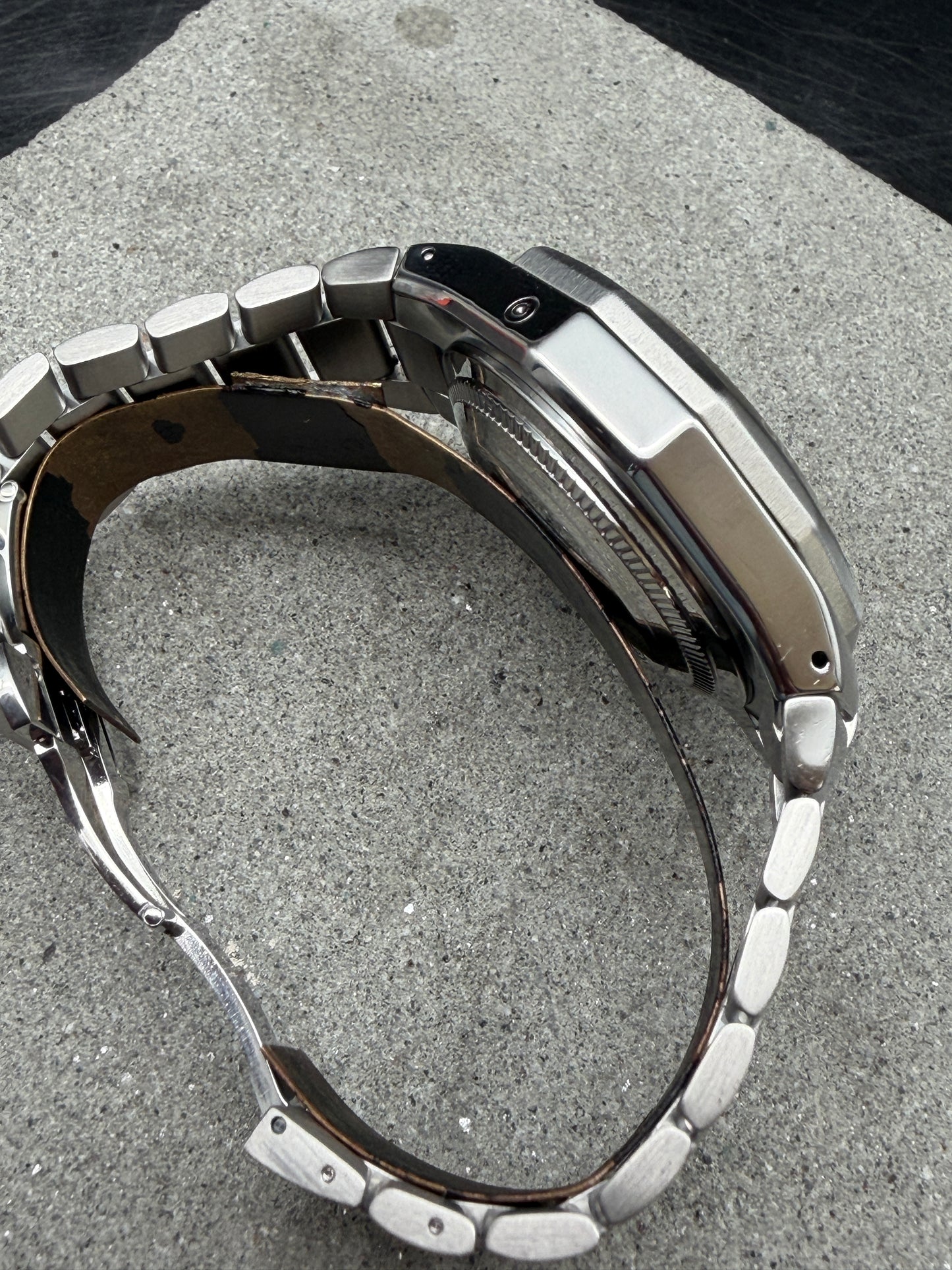 ORIGINAL BAUME & MERCIER RIVIERA AUTOMATIK CHRONOGRAPH EDELSTAHL TAUCHER 42mm