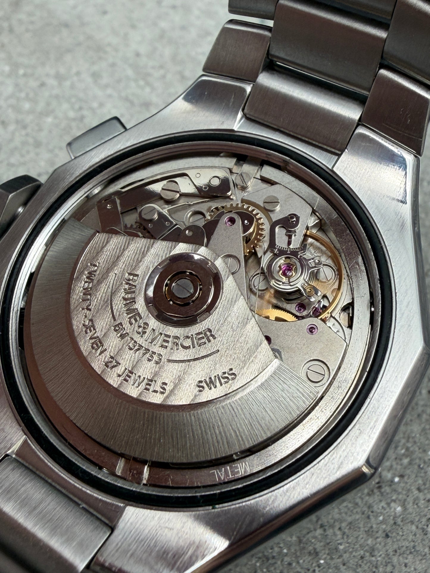 ORIGINAL BAUME & MERCIER RIVIERA AUTOMATIK CHRONOGRAPH EDELSTAHL TAUCHER 42mm