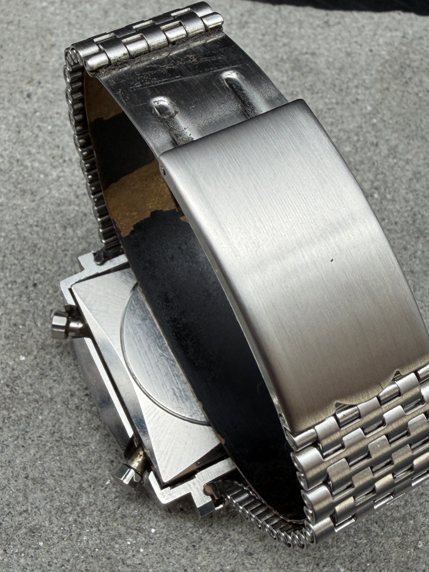 VINTAGE HEUER MONACO 1533 AUTOMATIK GREY DIAL EDELSTAHL TOOL 033 STEVE MC QUEEN