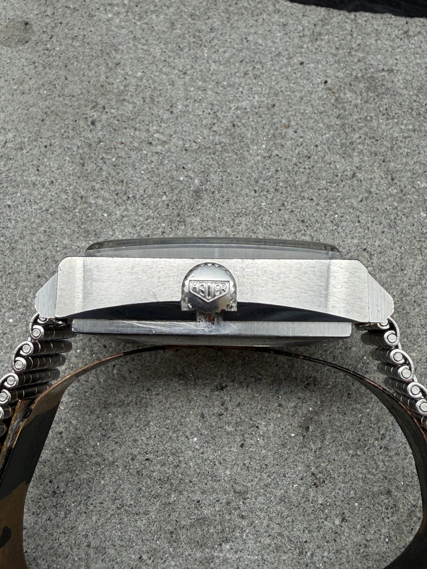 VINTAGE HEUER MONACO 1533 AUTOMATIK GREY DIAL EDELSTAHL TOOL 033 STEVE MC QUEEN