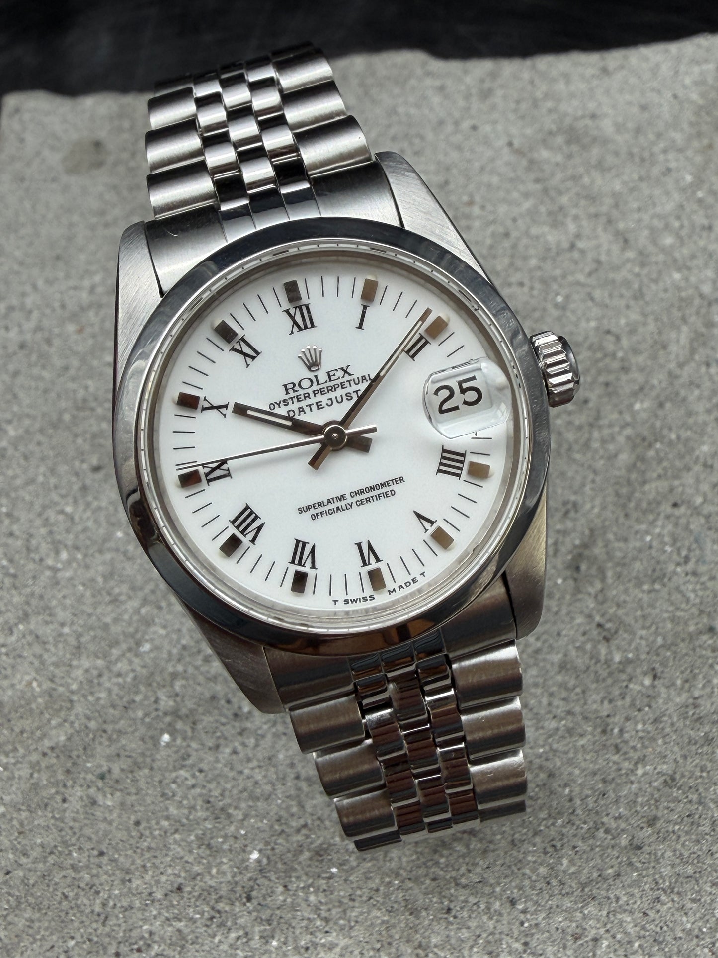 LUXUS ROLEX DATEJUST 31 MEDIUM EDELSTAHL AUTOMATIK JUBILEE BUCKLEY DIAL FULLSET
