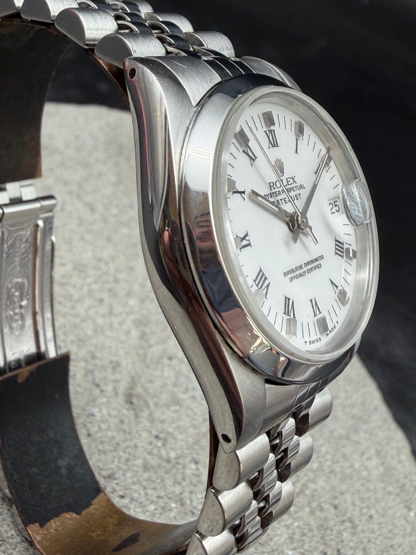 LUXUS ROLEX DATEJUST 31 MEDIUM EDELSTAHL AUTOMATIK JUBILEE BUCKLEY DIAL FULLSET