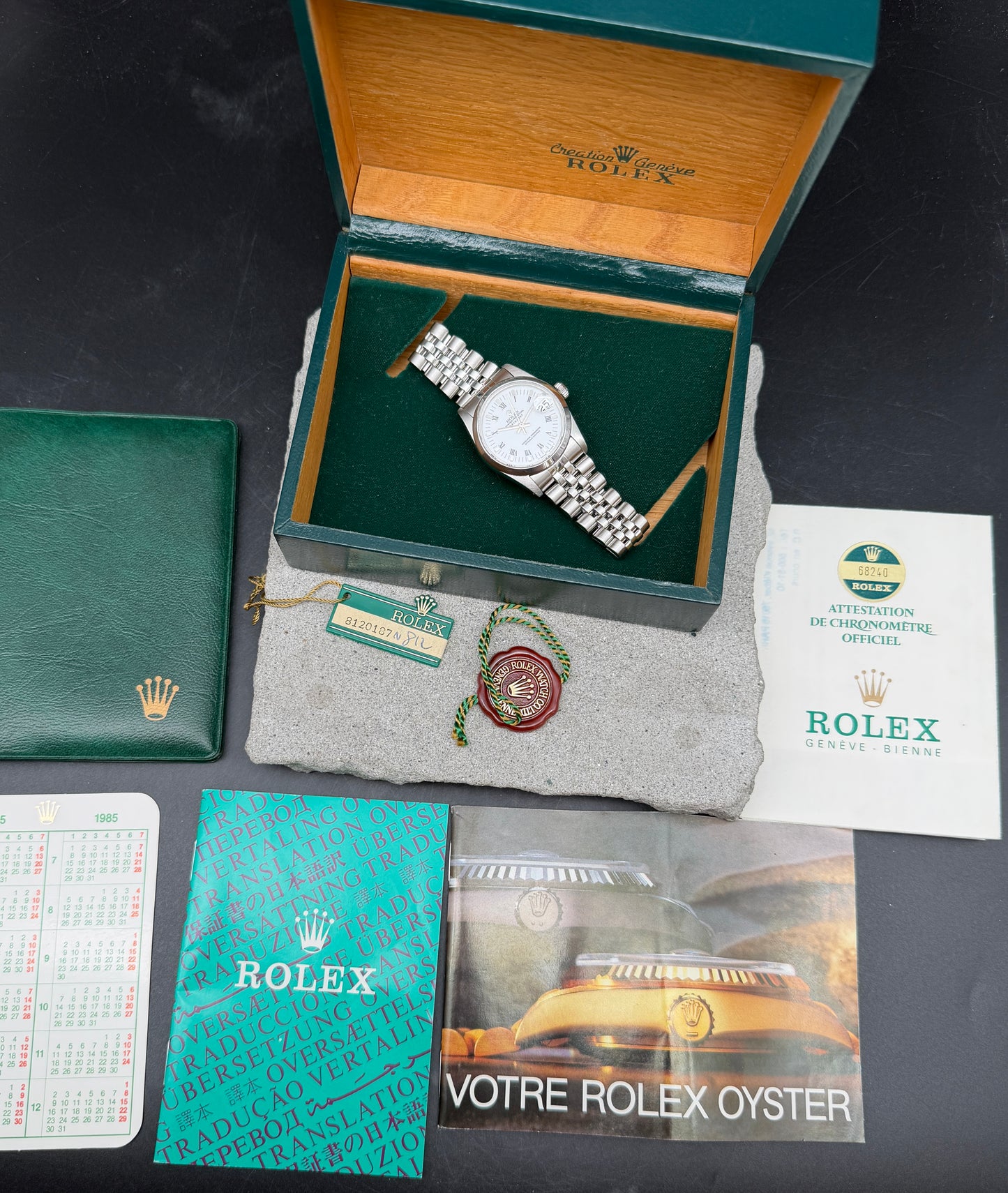 LUXUS ROLEX DATEJUST 31 MEDIUM EDELSTAHL AUTOMATIK JUBILEE BUCKLEY DIAL FULLSET
