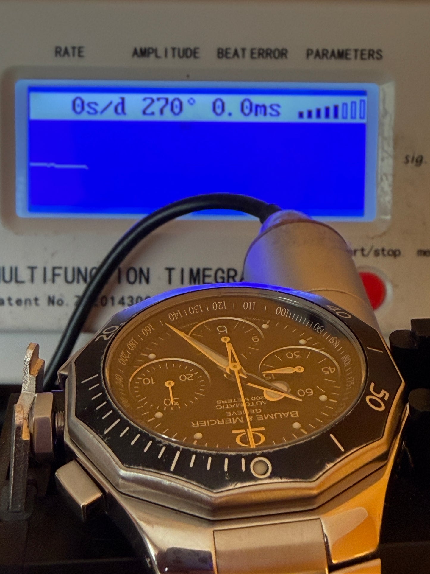 ORIGINAL BAUME & MERCIER RIVIERA AUTOMATIK CHRONOGRAPH EDELSTAHL TAUCHER 42mm