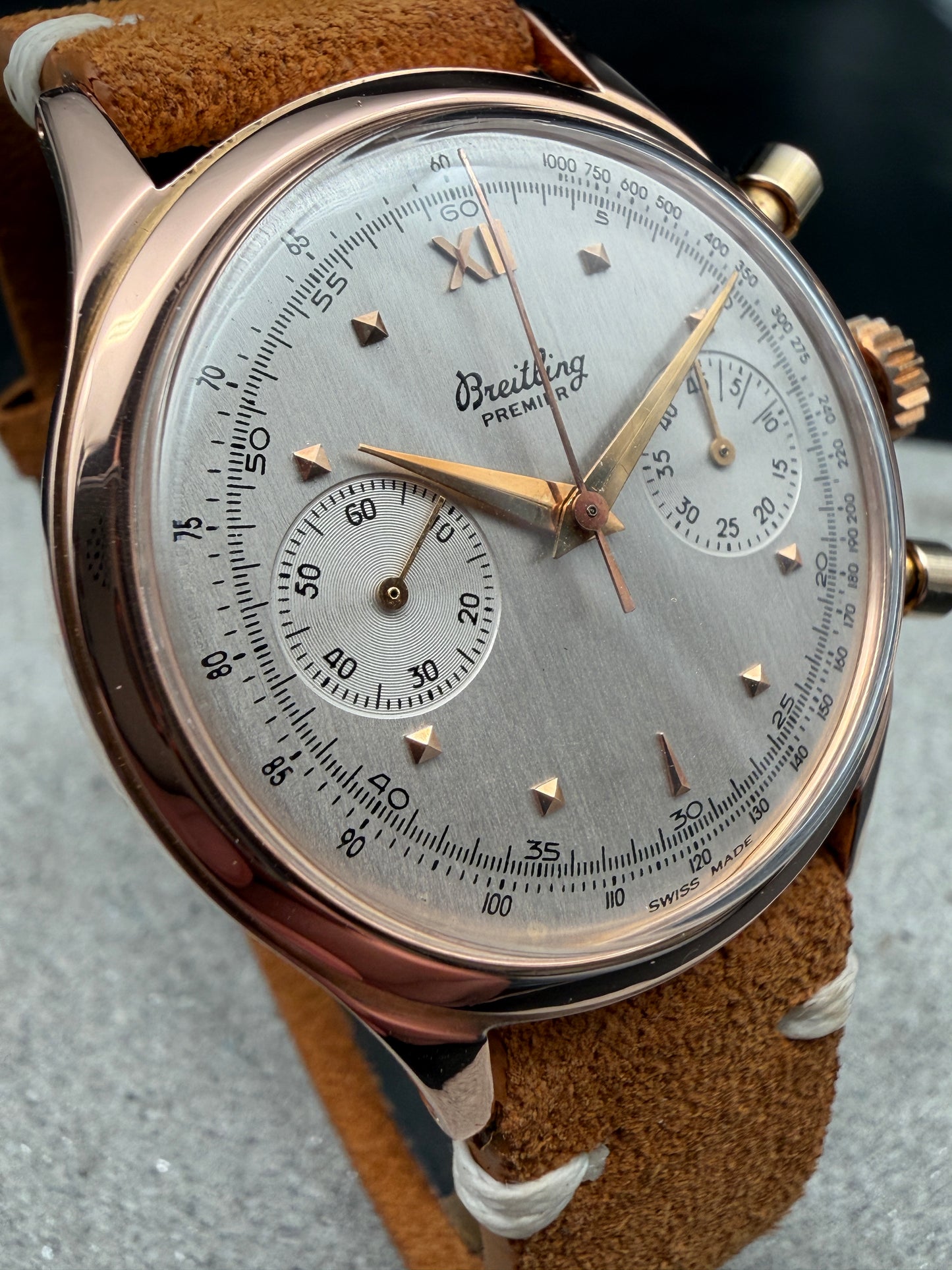 BREITLING PREMIER 777 ROTGOLD ROSEGOLD 18 KARAT 750 CHRONOGRAPH 175 UHR