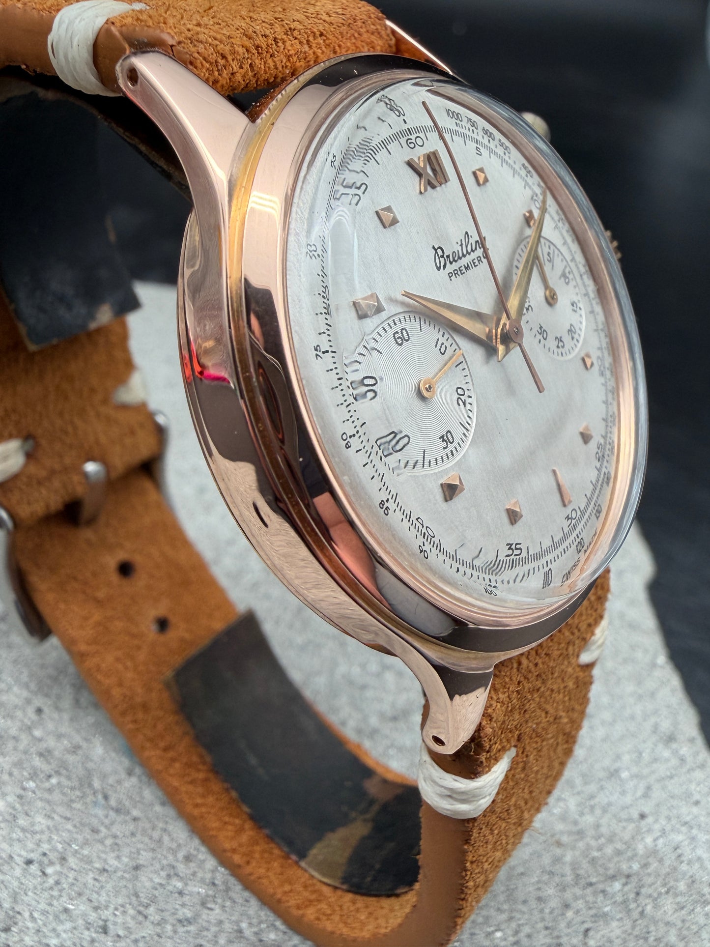 BREITLING PREMIER 777 ROTGOLD ROSEGOLD 18 KARAT 750 CHRONOGRAPH 175 UHR