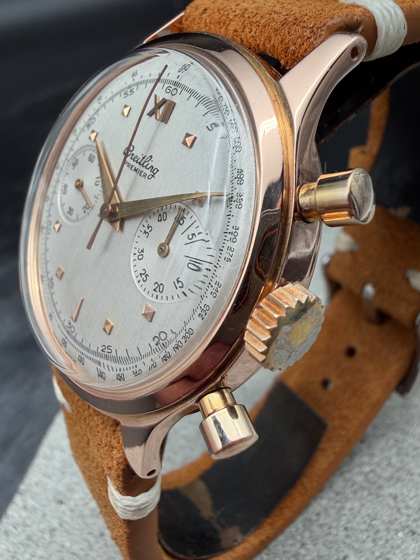 BREITLING PREMIER 777 ROTGOLD ROSEGOLD 18 KARAT 750 CHRONOGRAPH 175 UHR