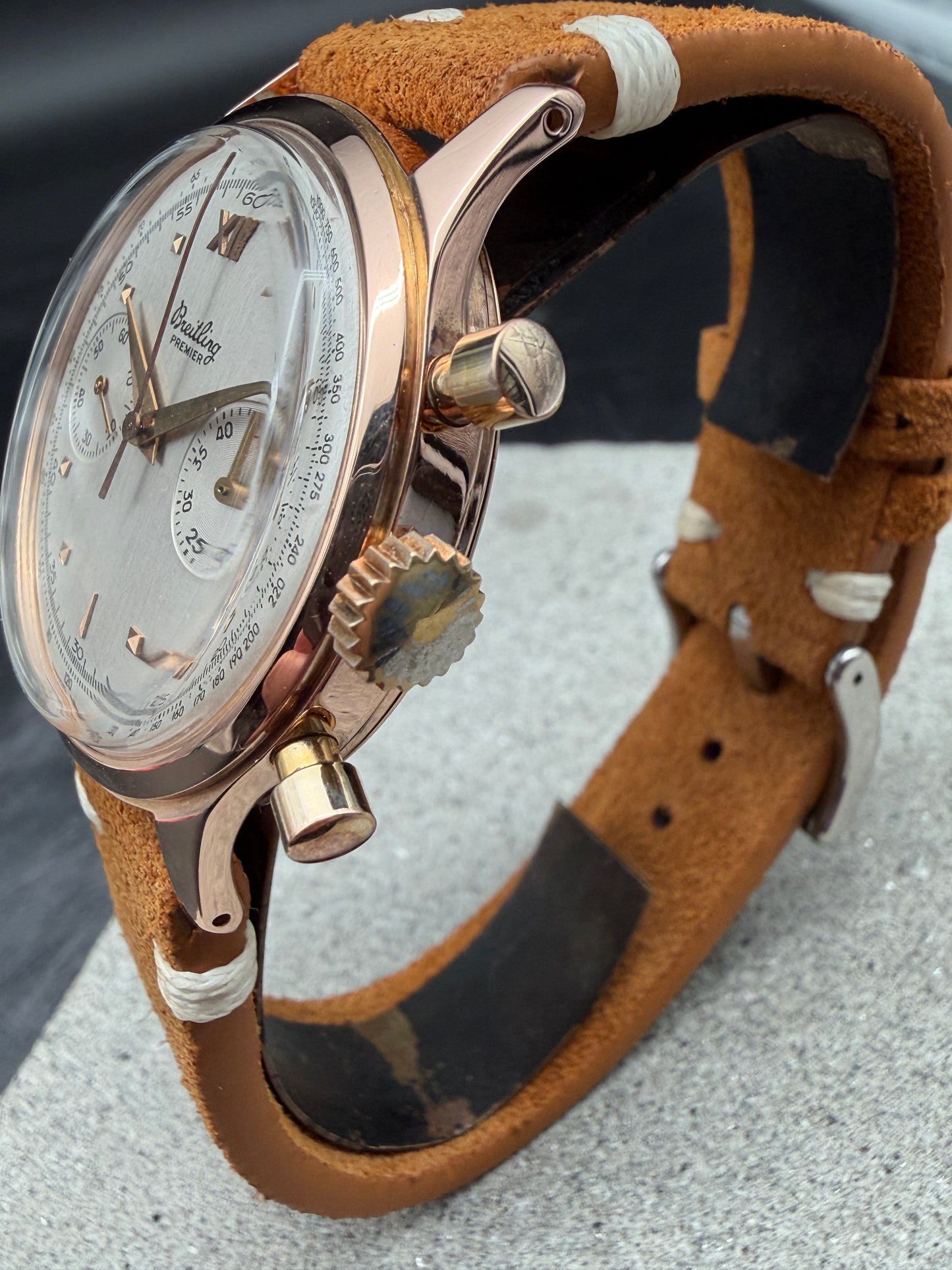BREITLING PREMIER 777 ROTGOLD ROSEGOLD 18 KARAT 750 CHRONOGRAPH 175 UHR