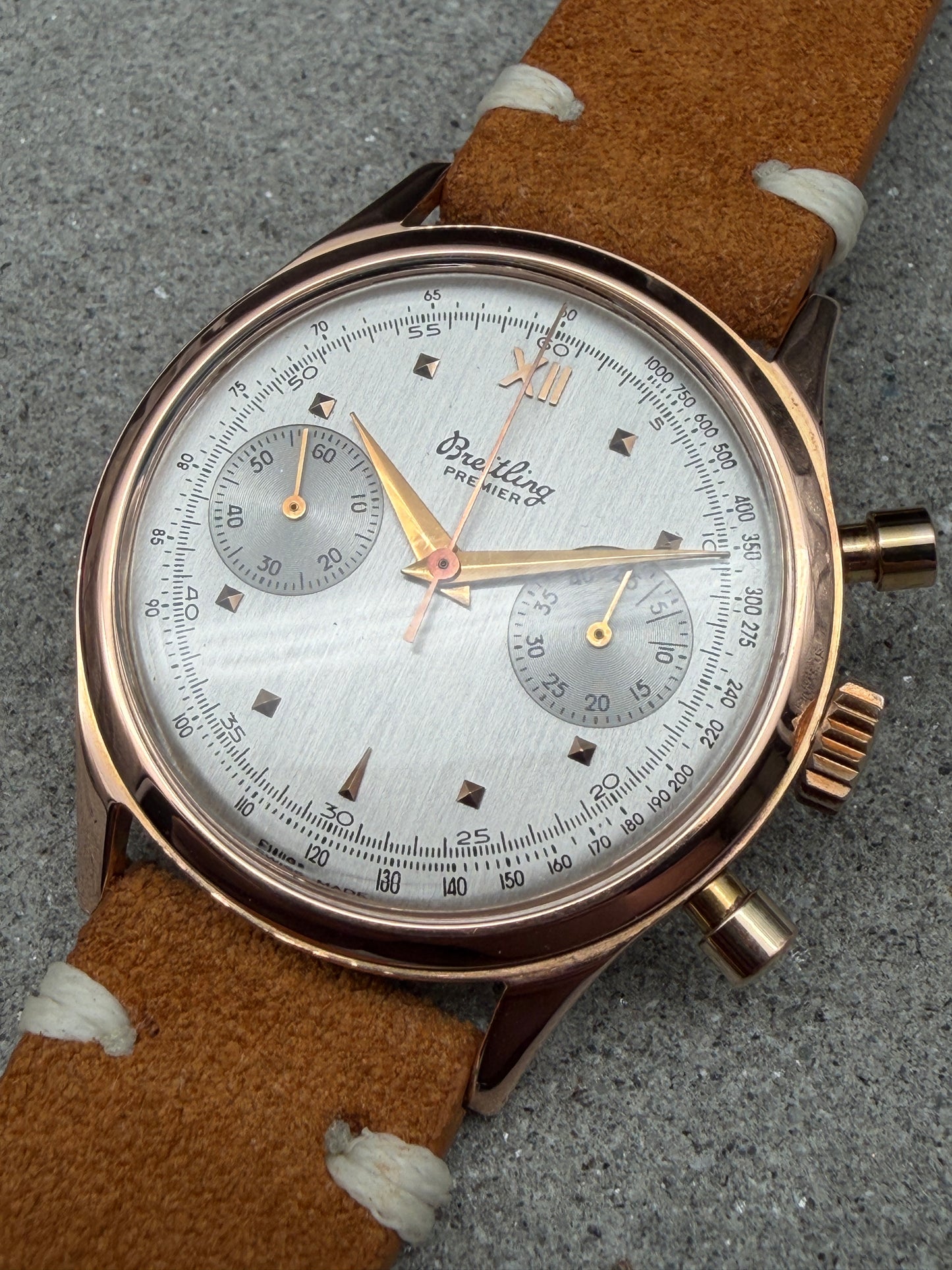 BREITLING PREMIER 777 ROTGOLD ROSEGOLD 18 KARAT 750 CHRONOGRAPH 175 UHR