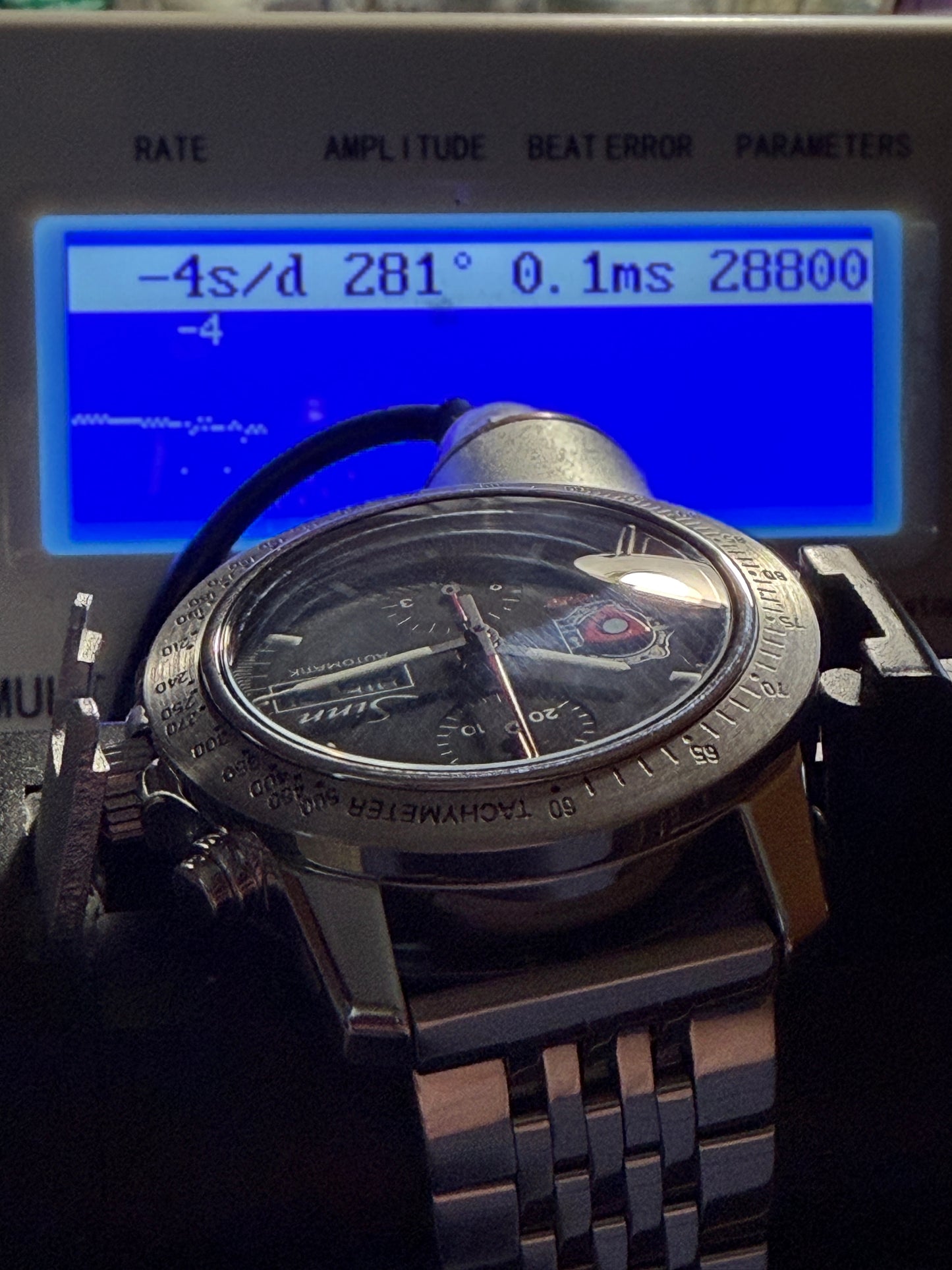 ORIGINAL SINN 303 MAZDA RX8 LIMITIERT 888 SONDERSERIE GLASBODEN CHRONOGRAPH DAY