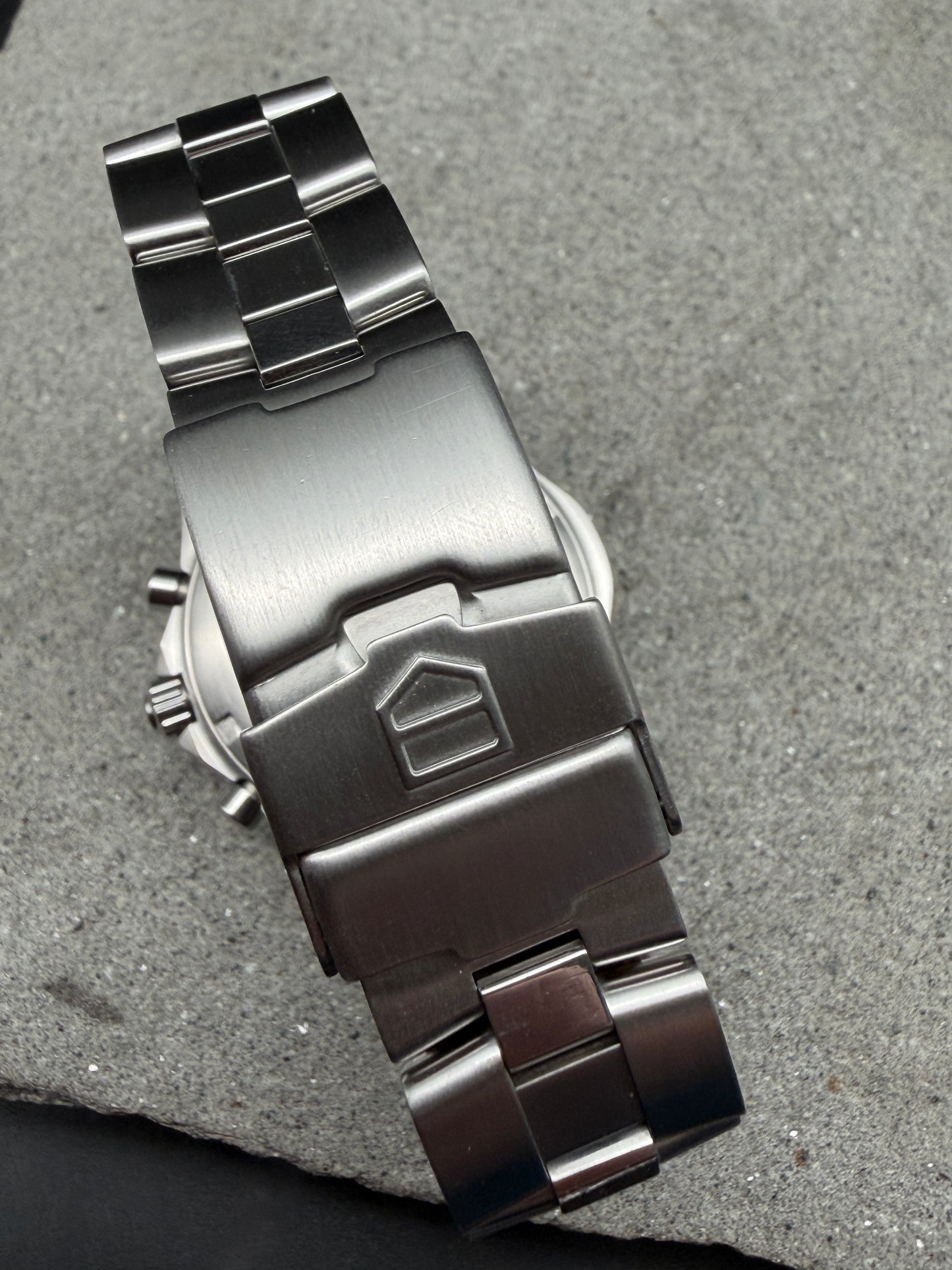 ORIGINAL TAG HEUER CN111D 200 METERS CHRONOGRAPH SEYCHELLES PURPLE DIAL 1/10 SEC