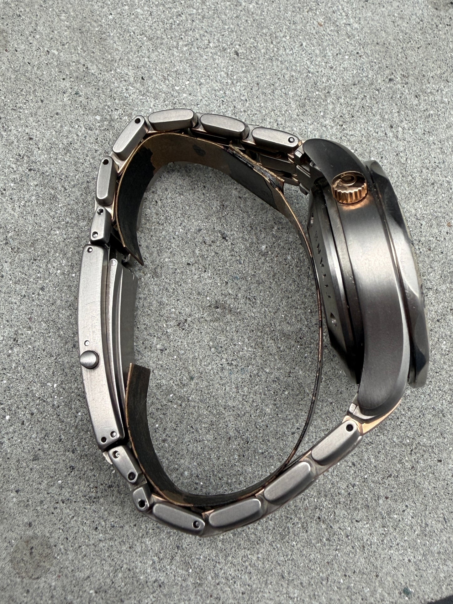 ORIGINAL OMEGA SEAMASTER PROFESSIONAL CHRONOGRAPH TITAN / TANTAL / ROTGOLD UHR
